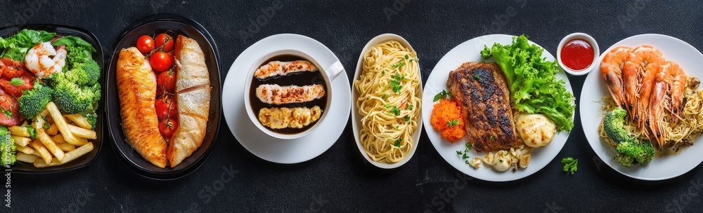 Assorted Dishes with Sides Assorted Dishes with Sides