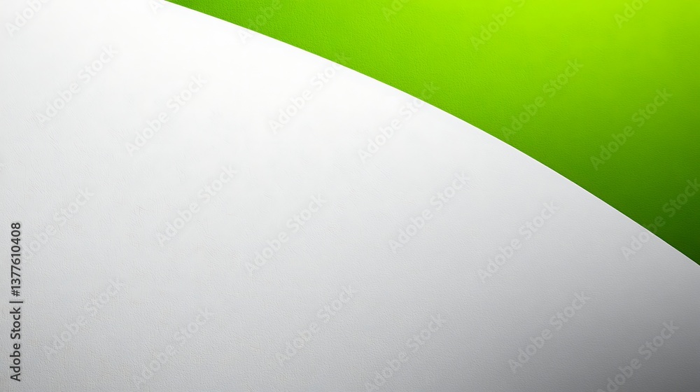 A creative abstract composition of white and vibrant green colors A creative abstract composition of white and vibrant green colors