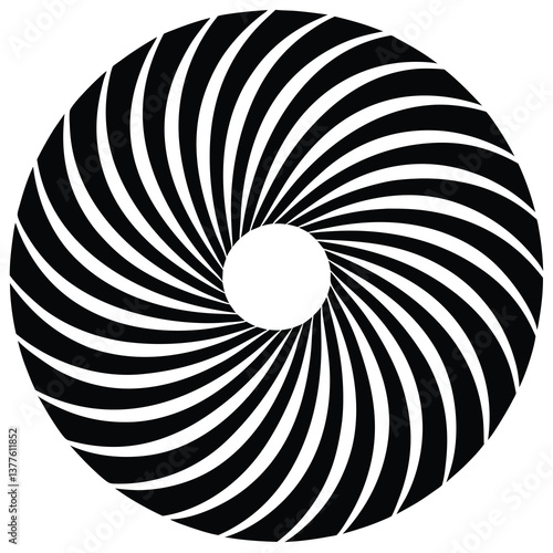 weightless radial arcs silhouette vector