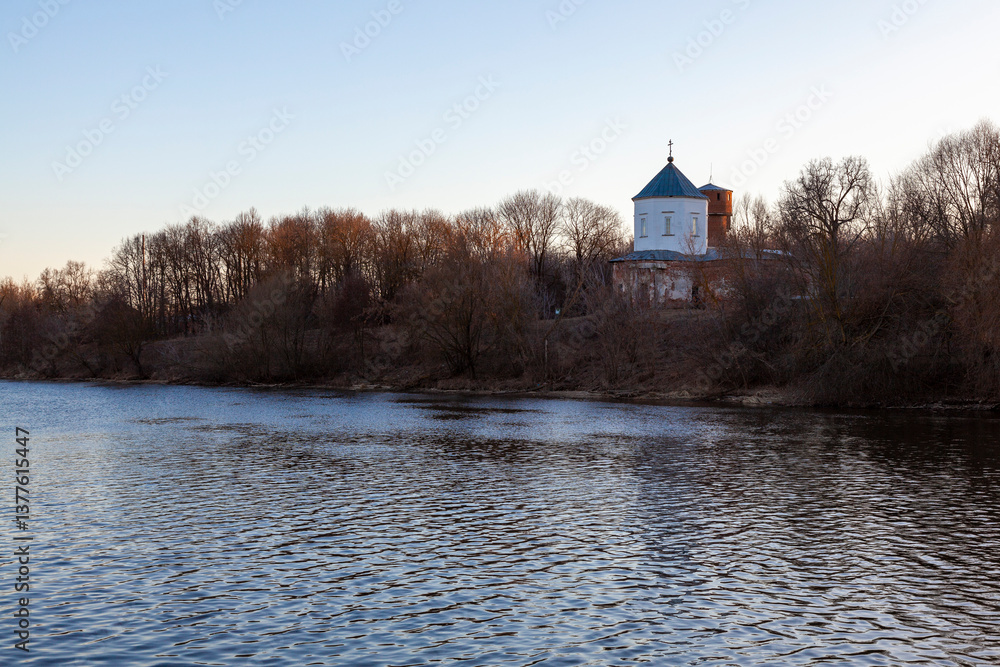 Fototapeta premium Assumption Church in Cherkizovo village, Moscow region, Russia
