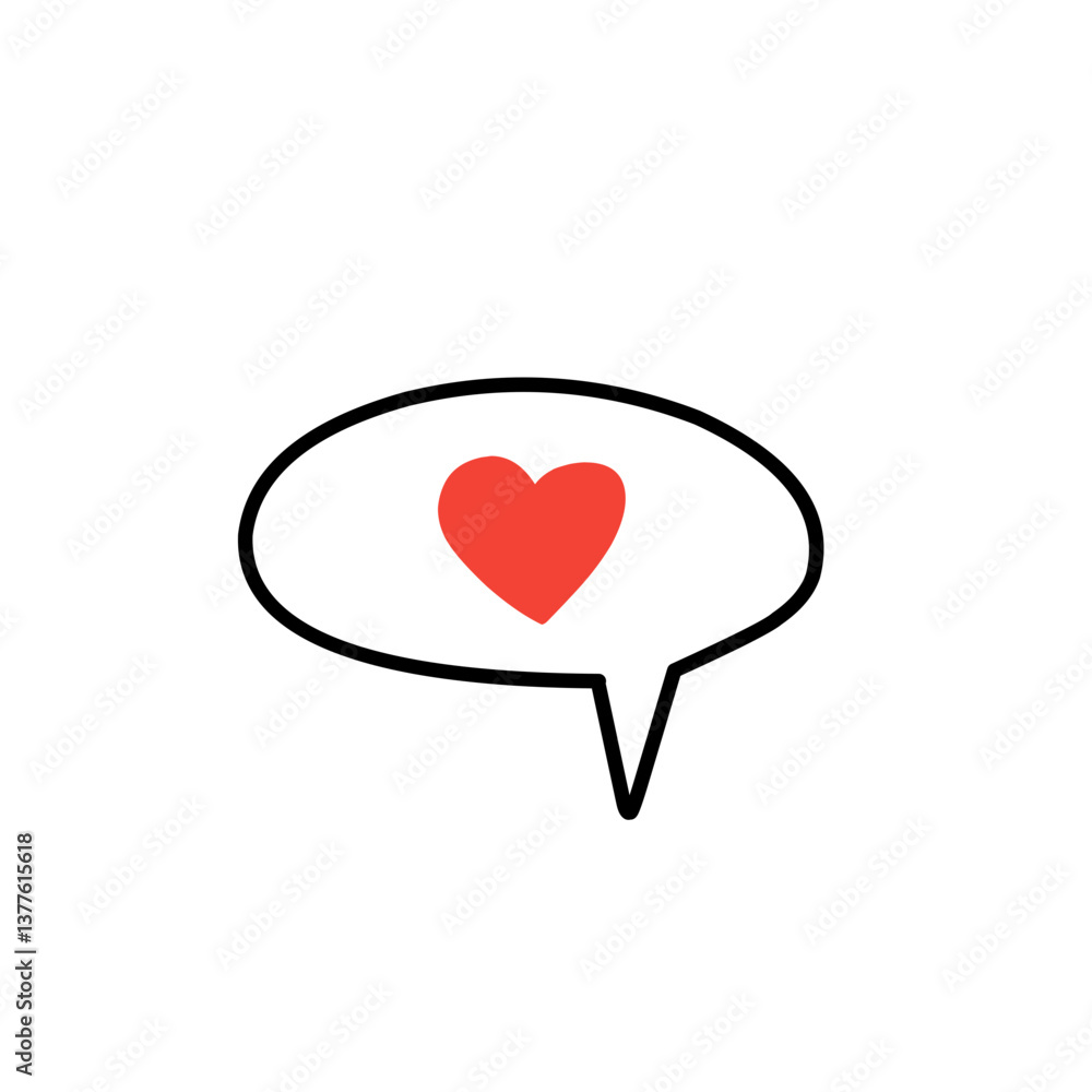 heart speech bubble heart speech bubble