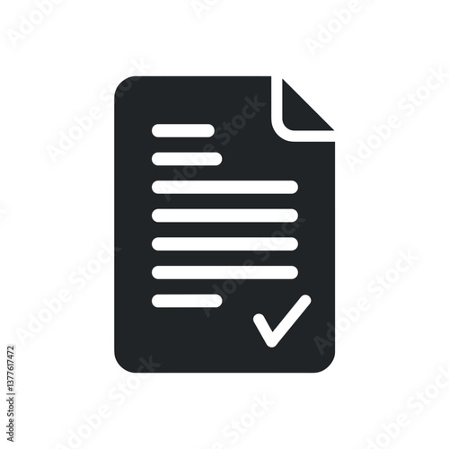Document icon with checkmark indicating approval  