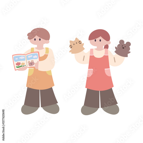 保育園や幼稚園んで働く人たち