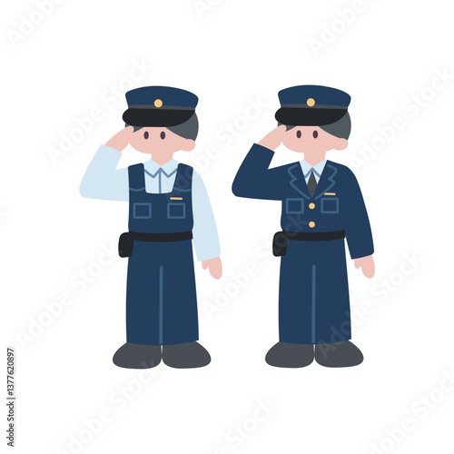 男性警察官のセット