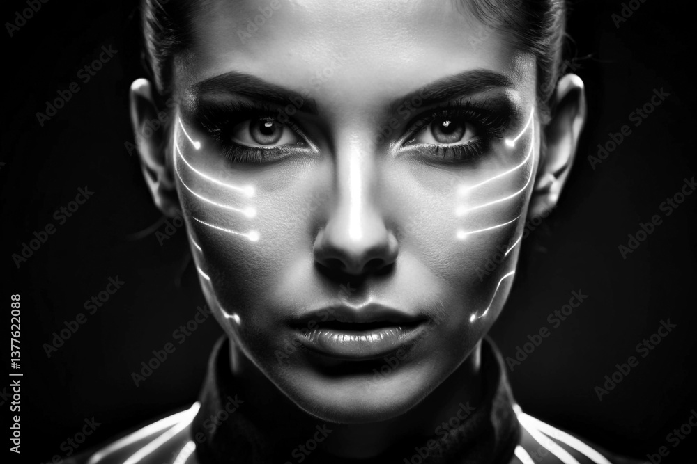 AI-enhanced selective lighting where only certain edges AI-enhanced selective lighting where only certain edges