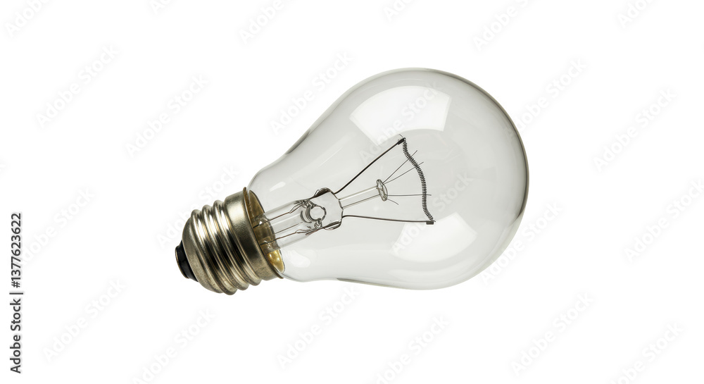 Isolated Incandescent Light Bulb Isolated Incandescent Light Bulb