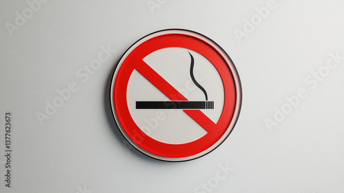 Free Download A prohibition sign with a crossed-out cigarette, indicating a no-smoking area. Used for warning and restriction purposes. - GFXLoad