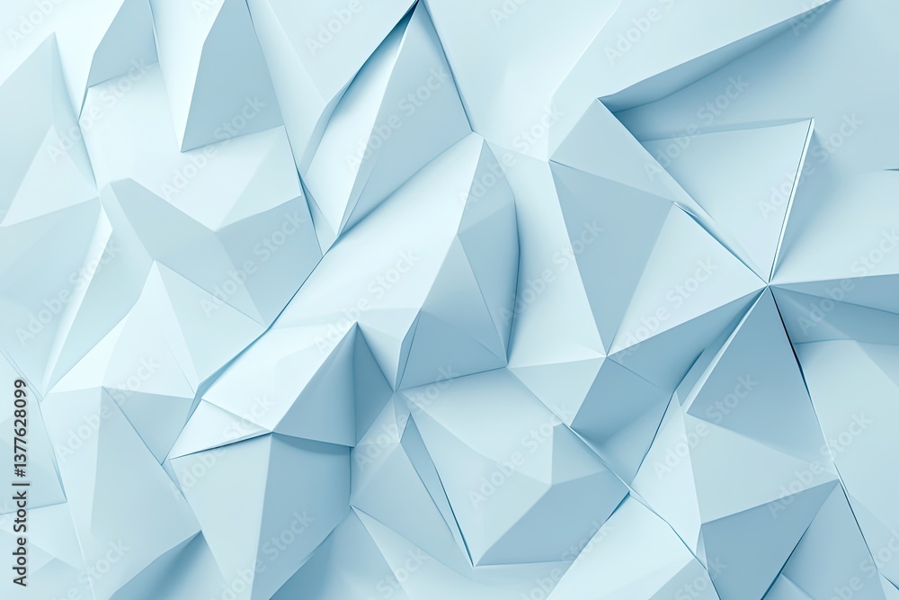 Obraz premium Abstract light blue geometric textured background