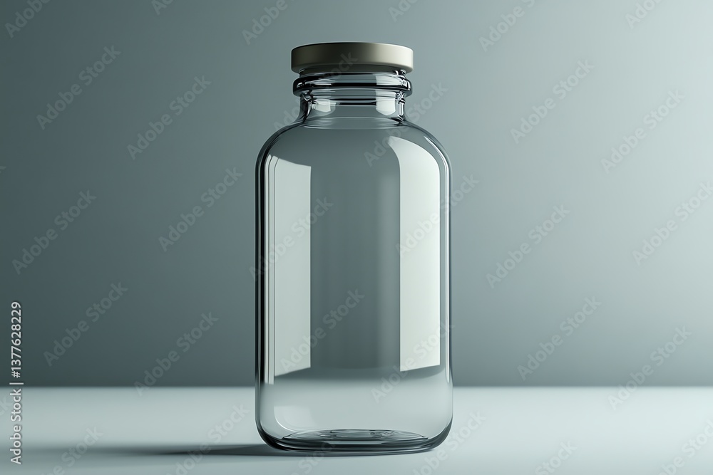 Glass Bottle: Minimalist Product Photography with Subtle Lighting Glass Bottle: Minimalist Product Photography with Subtle Lighting