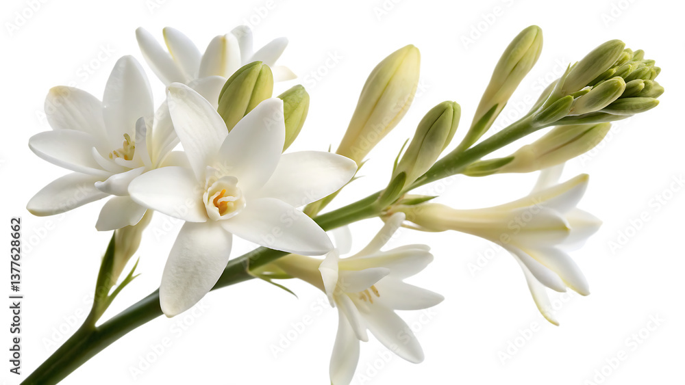 (Rajnigandha) – Tuberose isolated (Rajnigandha) – Tuberose isolated