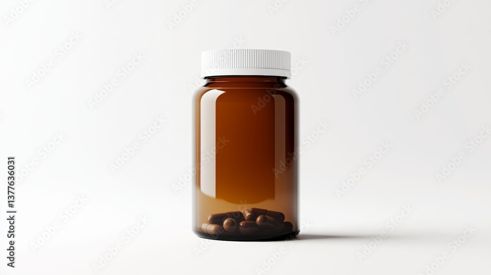 A high-resolution dietary supplement bottle, isolated on a clean white background, A high-resolution dietary supplement bottle, isolated on a clean white background,