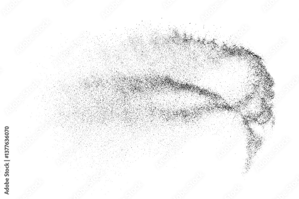 Water texture. Splash effect. Snow overlay. Drops liquid. Grunge pattern. Black explosion on transparent background. PNG format.