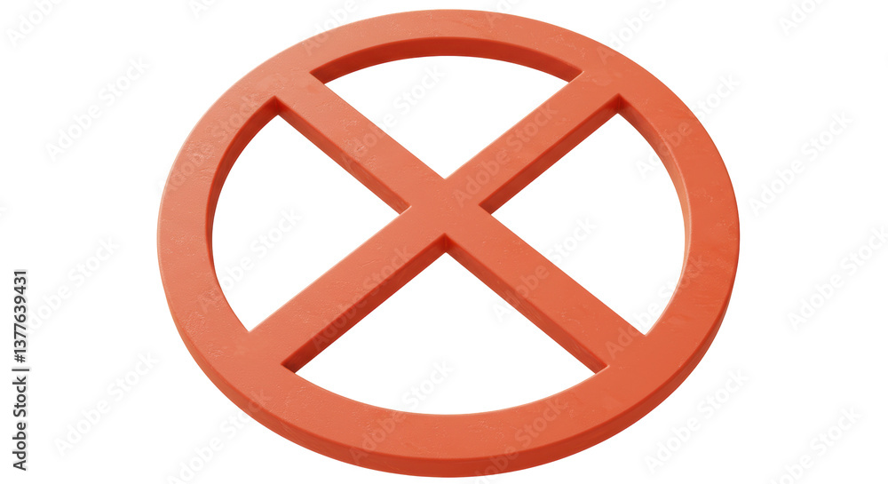 Isolated Prohibit Sign Isolated Prohibit Sign