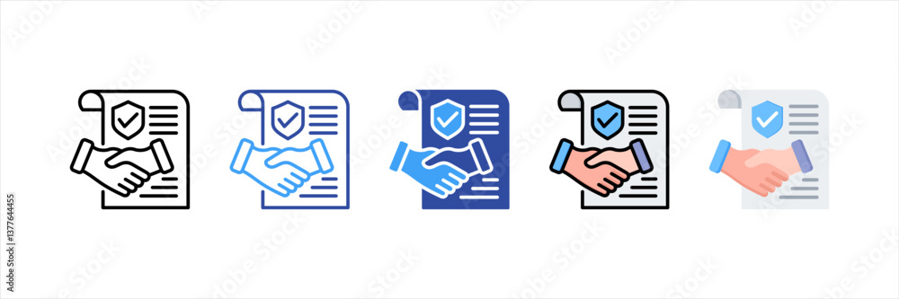 Commitment Multi Style Icon Set Commitment Multi Style Icon Set