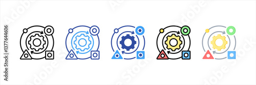 Transform Multi Style Icon Set