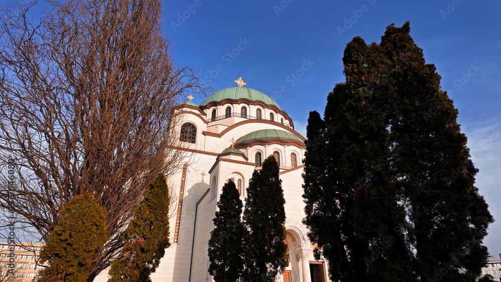 Sveti Sava orthodox Christian temple in Belgrade, Serbia.