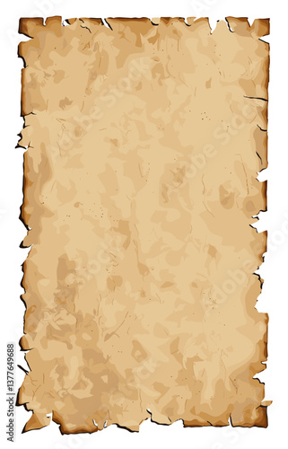 A piece of old paper with a faded, worn appearance. The paper is brown and he is aged