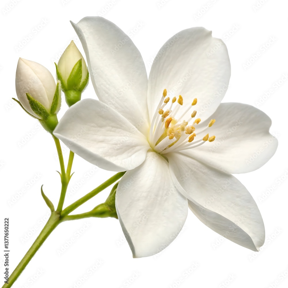Fototapeta premium Jasmine flower isolated on white background