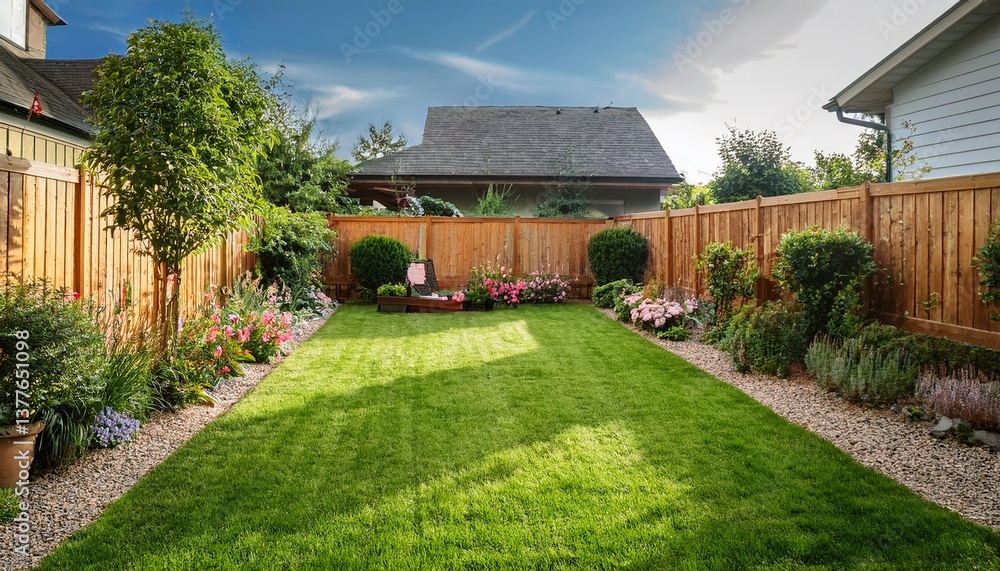 Fototapeta premium house in the garden