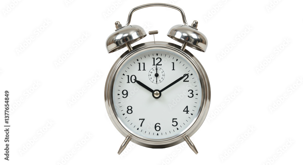 Isolated Analog Alarm Clock Isolated Analog Alarm Clock