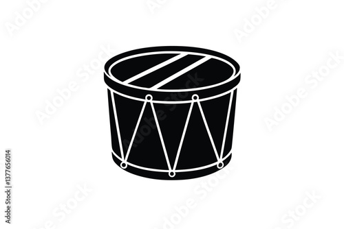 christmas-drum-white-background eps