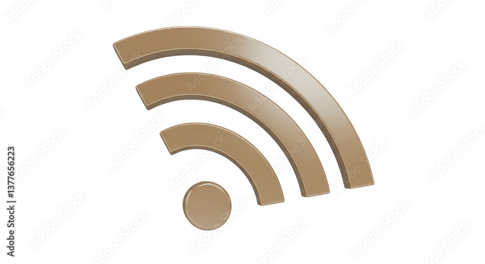 Isolated Wifi Symbol Isolated Wifi Symbol