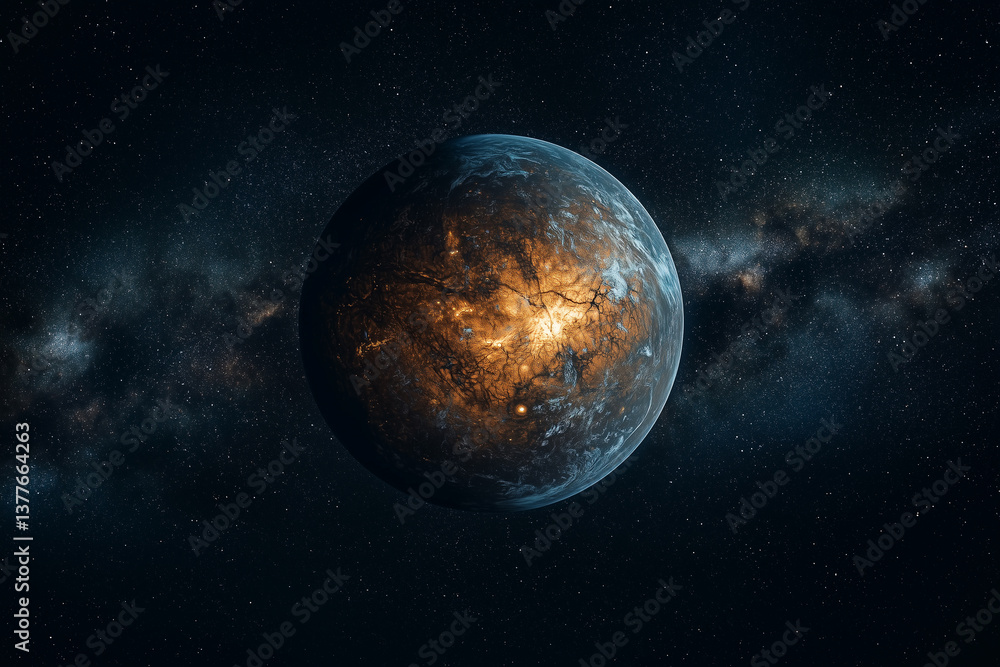 Venus planet from space round black background isolated milkyway Venus planet from space round black background isolated milkyway