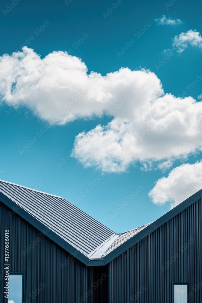 Serene Sky Above Modern Architecture Minimalist Design Capturing the Essence of Contemporary Building Under Bright Sky Serene Sky Above Modern Architecture Minimalist Design Capturing the Essence of Contemporary Building Under Bright Sky