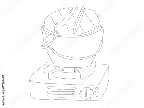 Japanese iron pot 