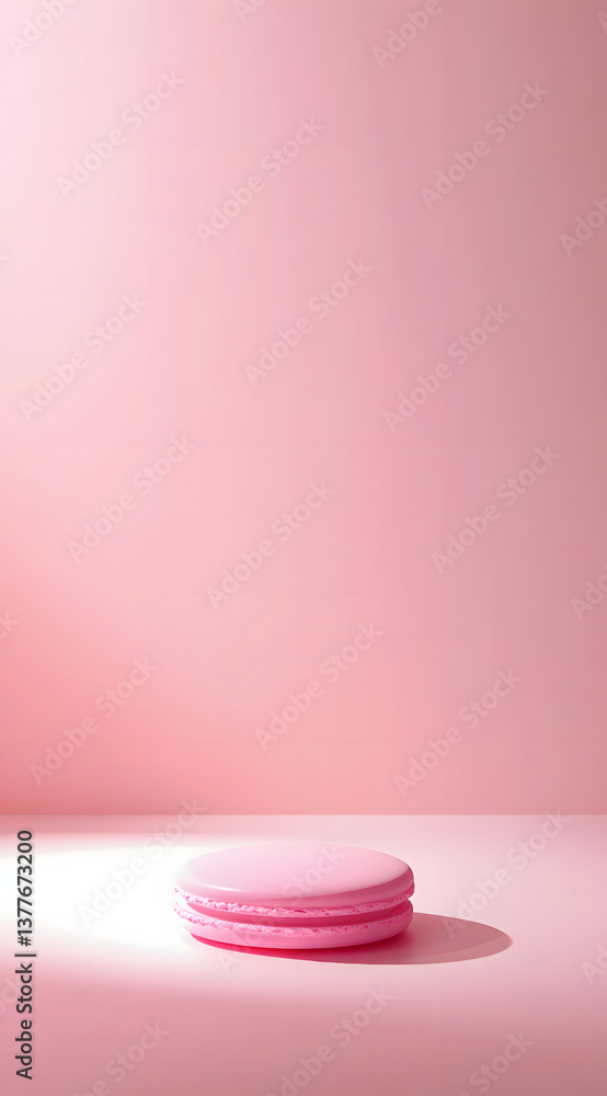 Obraz premium Delicious dessert macaron creative image