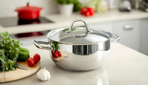 cooking in a kitchen