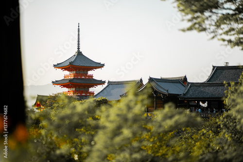 Templo de Kyomizu-dera en Kioto, Japón