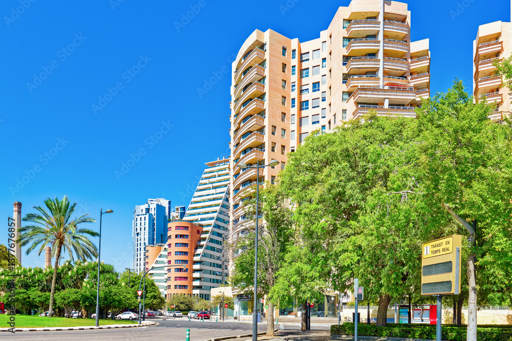 Valencia. Urban views-landscapes third largest city in Spain.