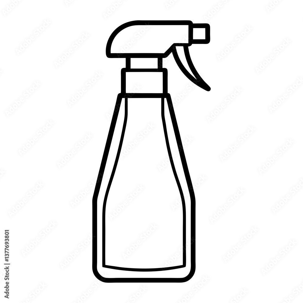 Spray Bottle Line Icon Spray Bottle Line Icon