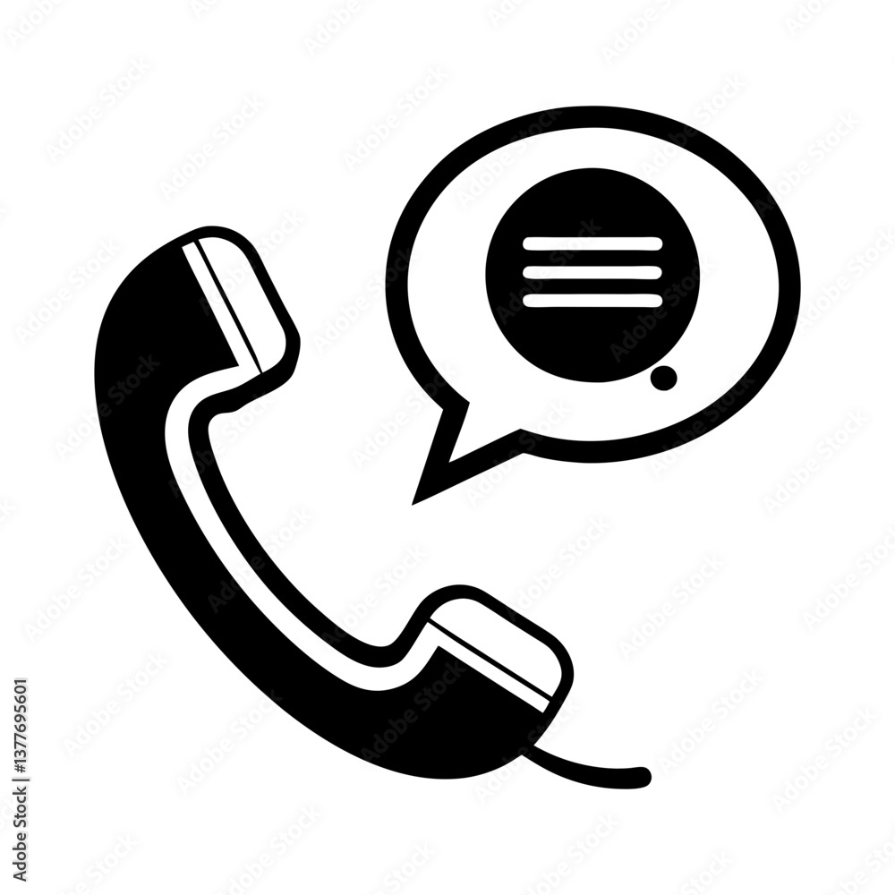 Phone Call Icon Vector Illustration. Communication Message Symbol Phone Call Icon Vector Illustration. Communication Message Symbol