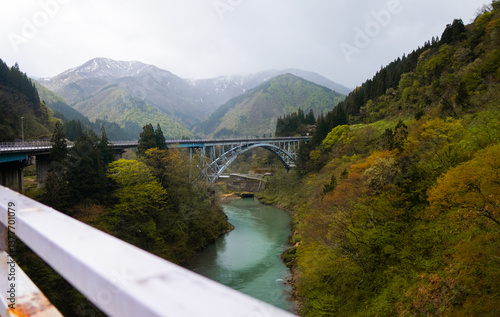 Paisaje en Drone en Toyama, Japón