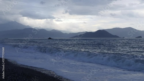 Wallpaper Mural waves on a beach mediterranean fethiye turkey Torontodigital.ca