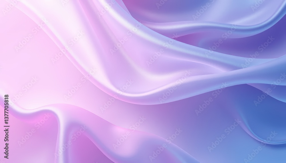 Obraz premium Soft Lavender and Violet Satin Flow