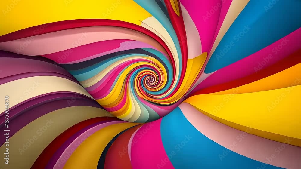 Colorful spiral pattern with vibrant hues creating an abstract visual experience Colorful spiral pattern with vibrant hues creating an abstract visual experience