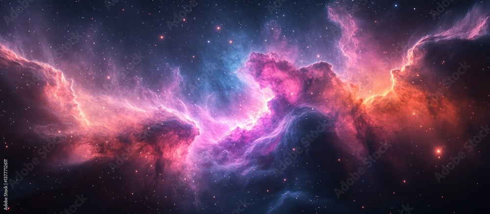 Fototapeta premium Colorful Nebula in Deep Space