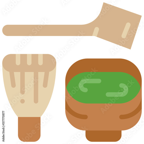 tea ceremony flat icon
