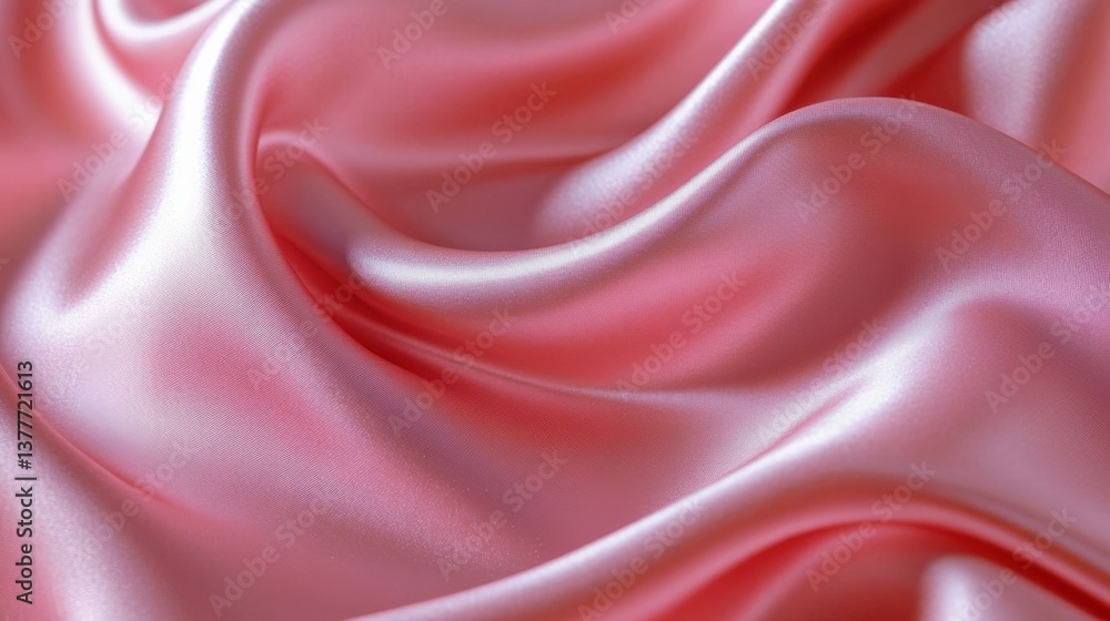 Fototapeta premium Soft Pink Satin Fabric Texture for Elegant Designs