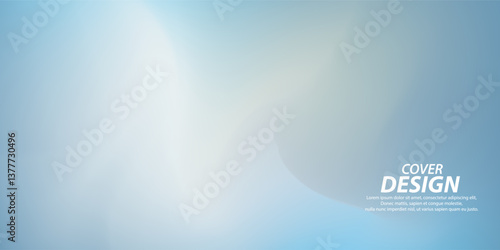 set of Blurred gradient banner and flayer background. Simple soft light backdrop on blue, purple, green, white, and blue sky. Gradient template design for poster, social post and cover book.