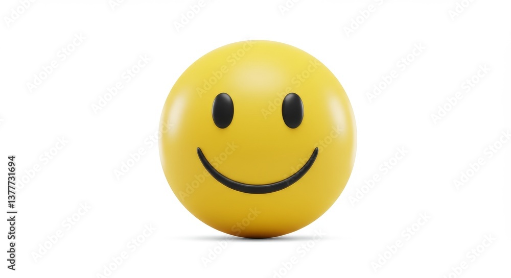 Fototapeta premium Yellow smiley face graphic