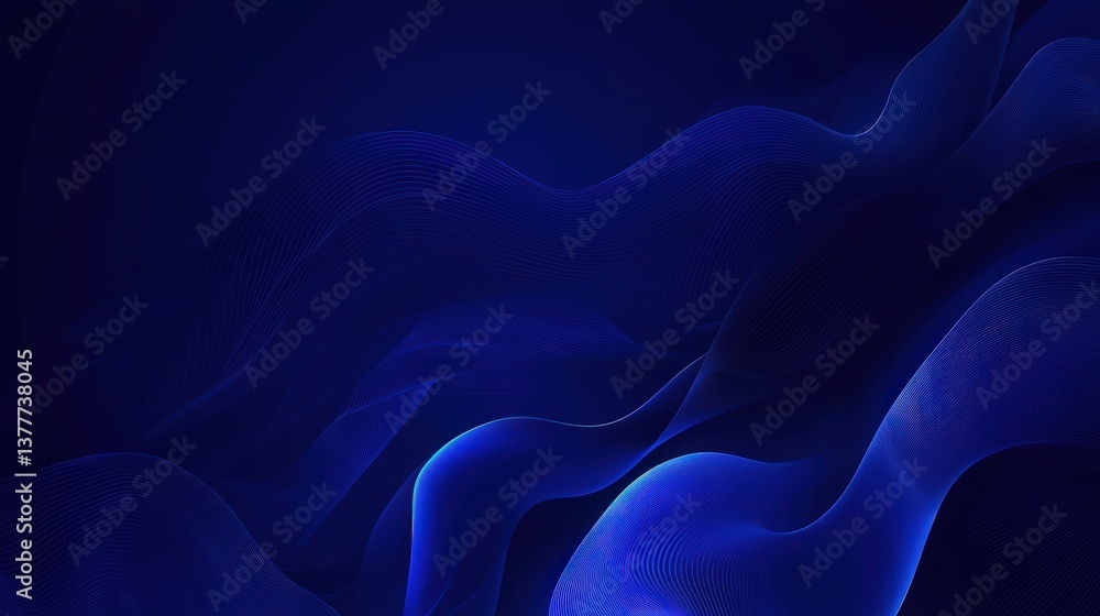 Obraz premium abstract dark blue waves background