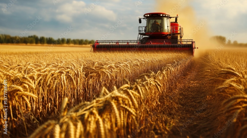 Fototapeta premium Advanced Farming Techniques for Genetically Modified Crops Harvesting