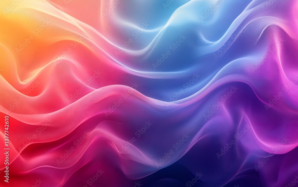 Smooth color waves flow and merge Smooth color waves flow and merge