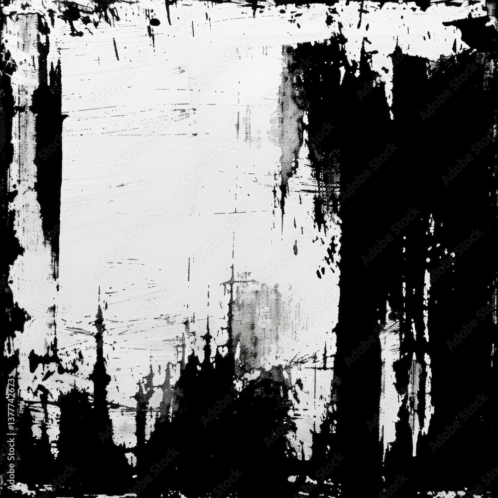 Abstract black and white textured background Abstract black and white textured background