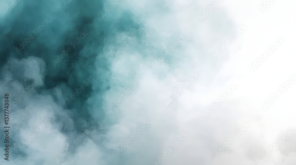 Abstract turquoise and white fog background with soft textures for artistic designs and concepts Abstract turquoise and white fog background with soft textures for artistic designs and concepts