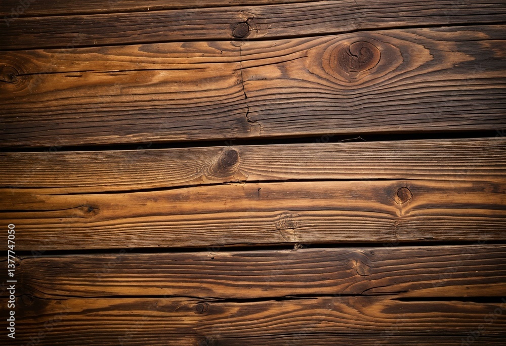 Naklejka premium A close up of a wooden wall with knots.